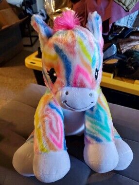 Rainbow Zebra Plush From Build-A-Bear